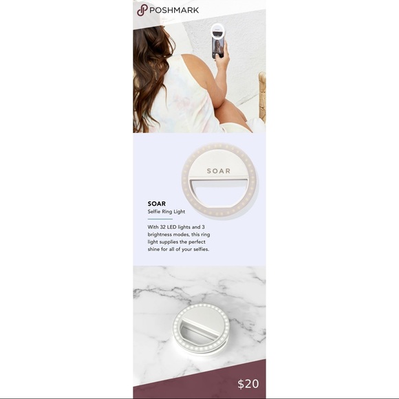 SOAR Clip-on Selfie Ring Light - Picture 4 of 6